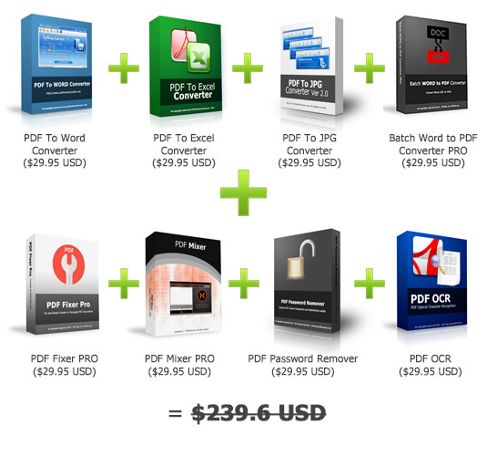 PDF Converters Pack Special Promotion